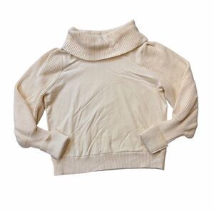 Dolan Anthropologie Cream Color Cowl Neck Sweatshirt